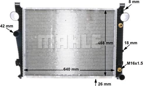 MAHLE CR 2208 000S - Radiator, mühərrikin soyudulması furqanavto.az