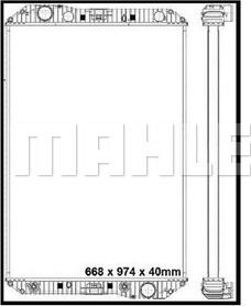 MAHLE CR 713 000P - Radiator, mühərrikin soyudulması furqanavto.az