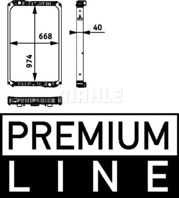 MAHLE CR 713 000P - Radiator, mühərrikin soyudulması furqanavto.az