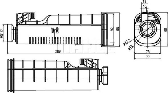 MAHLE CRT 114 000S - Genişləndirici çən, soyuducu furqanavto.az