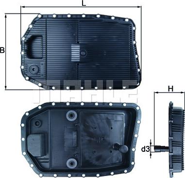 MAHLE HX 154 - Yağ çəni, avtomatik transmissiya furqanavto.az