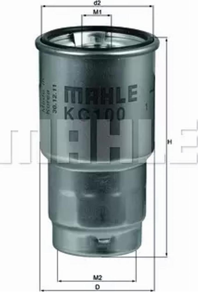 MAHLE KC 100D - Yanacaq filtri furqanavto.az