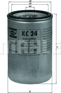 MAHLE KC 24 - Yanacaq filtri furqanavto.az