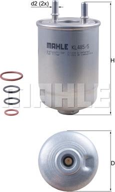 MAHLE KL 485/5D - Yanacaq filtri furqanavto.az