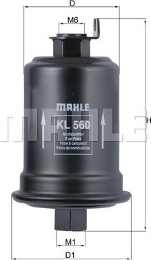 MAHLE KL 560 - Yanacaq filtri furqanavto.az