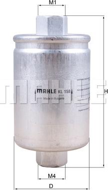 MAHLE KL 158 - Yanacaq filtri furqanavto.az