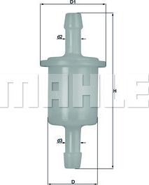 MAHLE KL26 - Yanacaq filtri furqanavto.az