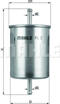 MAHLE KL 2 - Yanacaq filtri furqanavto.az