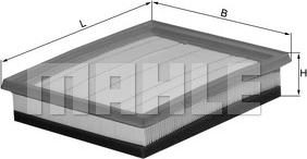 MAHLE LX 1036/2 - Hava filtri furqanavto.az