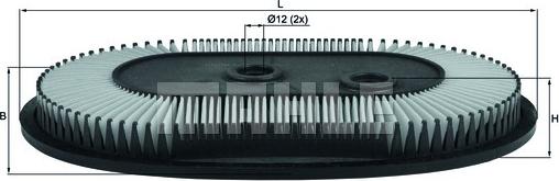 MAHLE LX 846 - Hava filtri furqanavto.az