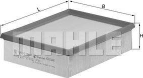 MAHLE LX 742/1 - Hava filtri furqanavto.az