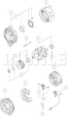 MAHLE MG 490 - Alternator furqanavto.az