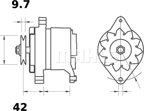 MAHLE MG 491 - Alternator furqanavto.az