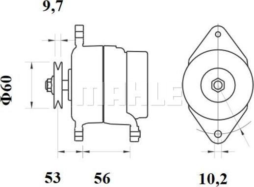 MAHLE MG 447 - Alternator furqanavto.az