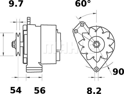 MAHLE MG 457 - Alternator furqanavto.az