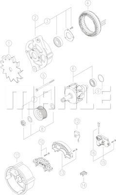 MAHLE MG 461 - Alternator furqanavto.az