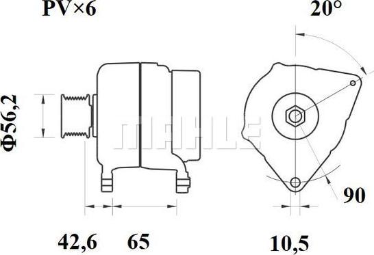 MAHLE MG 408 - Alternator furqanavto.az