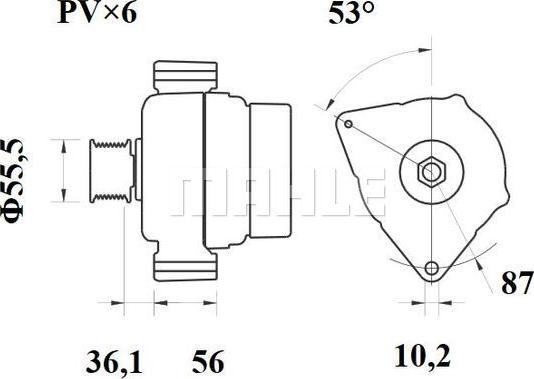 MAHLE MG 418 - Alternator furqanavto.az