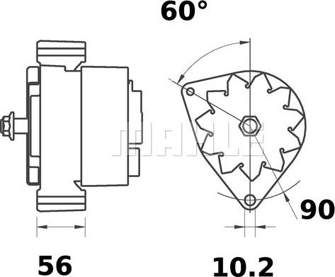 MAHLE MG 433 - Alternator furqanavto.az