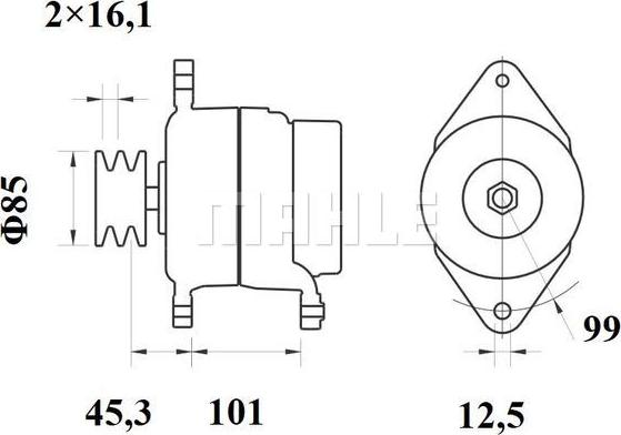 MAHLE MG 547 - Alternator furqanavto.az