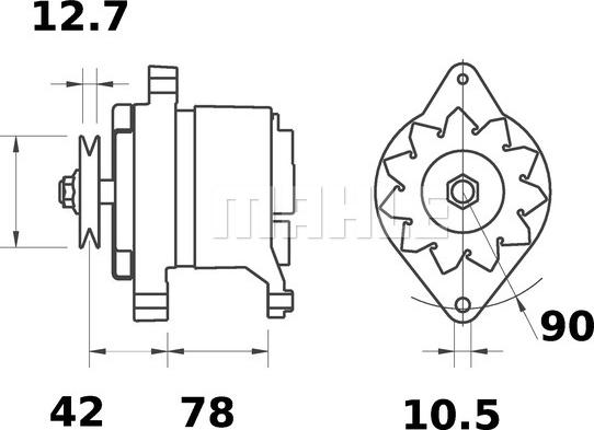 MAHLE MG 588 - Alternator furqanavto.az