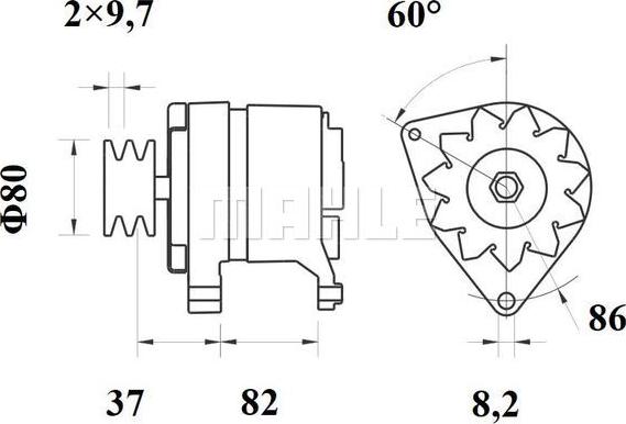 MAHLE MG 192 - Alternator furqanavto.az