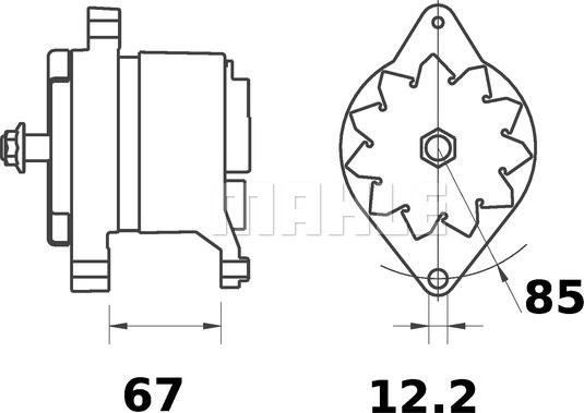 MAHLE MG 540 - Alternator furqanavto.az