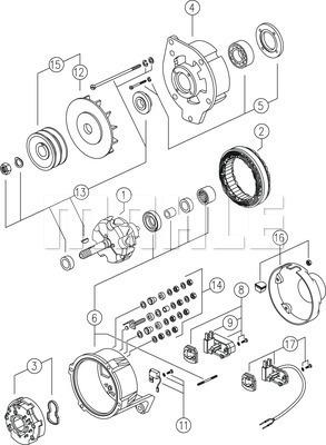 MAHLE MG 303 - Alternator furqanavto.az