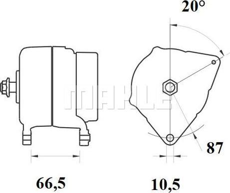 MAHLE MG 897 - Alternator furqanavto.az