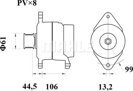 MAHLE MG 800 - Alternator furqanavto.az