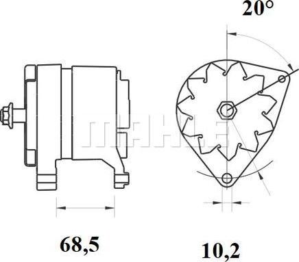 MAHLE MG 880 - Alternator furqanavto.az