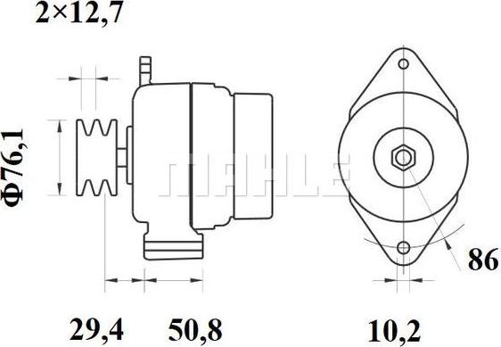 MAHLE MG 83 - Alternator furqanavto.az