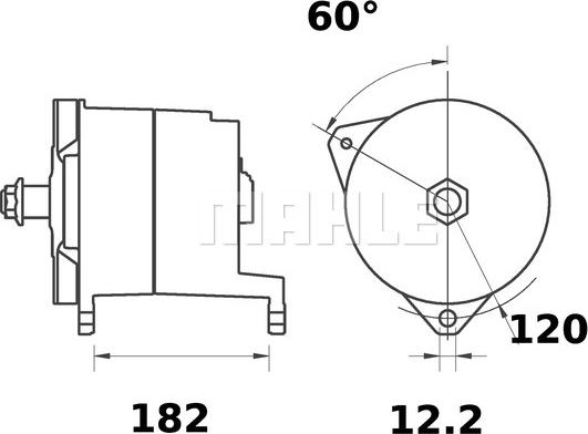 MAHLE MG 303 - Alternator furqanavto.az