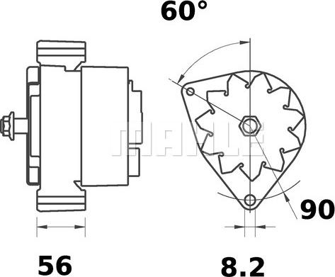 MAHLE MG 384 - Alternator furqanavto.az