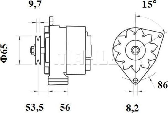 MAHLE MG 375 - Alternator furqanavto.az