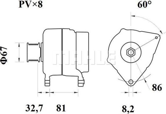 MAHLE MG 246 - Alternator furqanavto.az