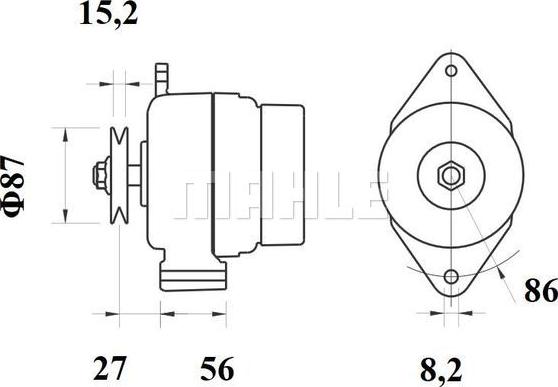 MAHLE MG 251 - Alternator furqanavto.az