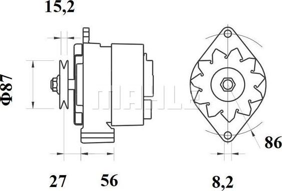 MAHLE MG 215 - Alternator furqanavto.az