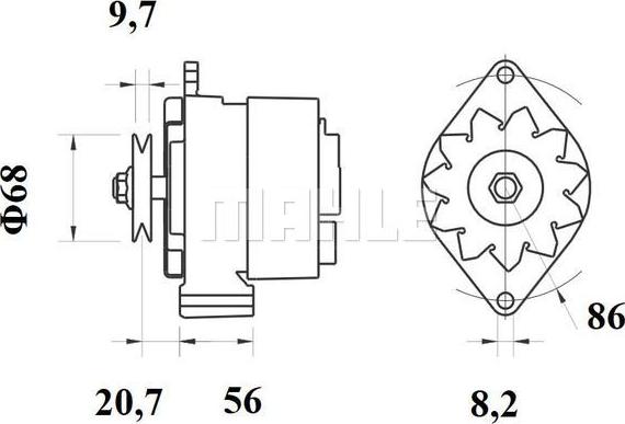 MAHLE MG 217 - Alternator furqanavto.az