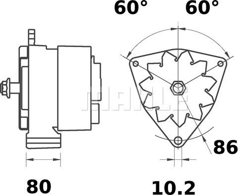 MAHLE MG 289 - Alternator furqanavto.az