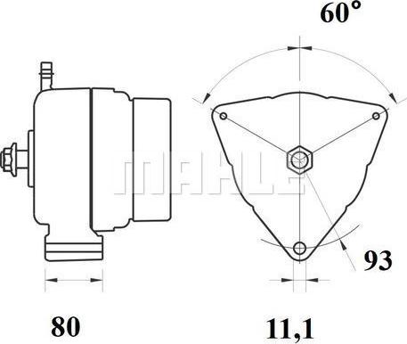 MAHLE MG 795 - Alternator furqanavto.az