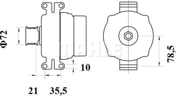 MAHLE MG 798 - Alternator furqanavto.az