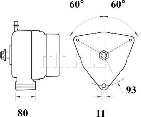 MAHLE MG 709 - Alternator furqanavto.az