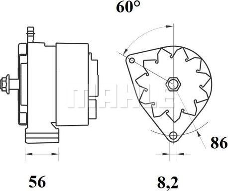 MAHLE MG 718 - Alternator furqanavto.az