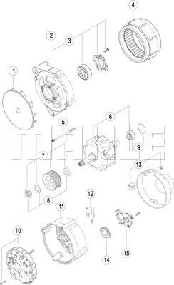 MAHLE MG 773 - Alternator furqanavto.az