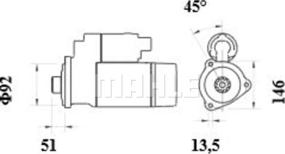 MAHLE MS 929 - Başlanğıc furqanavto.az