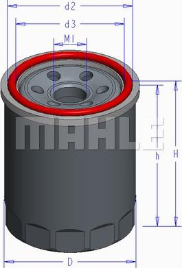 MAHLE OC 579 - Yağ filtri furqanavto.az