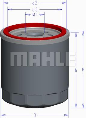 MAHLE OC 610 - Yağ filtri furqanavto.az