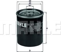 MAHLE OC 617 - Yağ filtri furqanavto.az