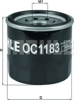 MAHLE OC 1183 - Yağ filtri furqanavto.az